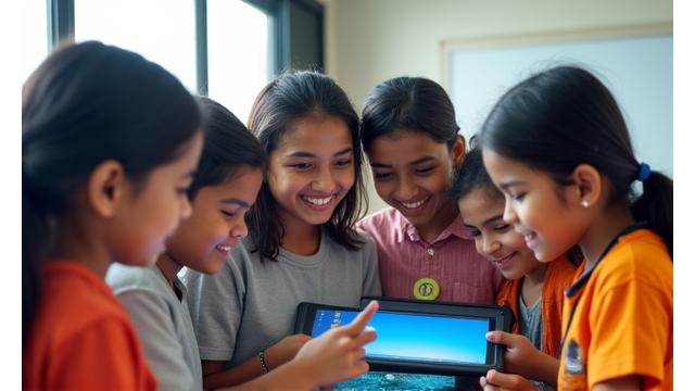 Students in a modern, inclusive classroom environment